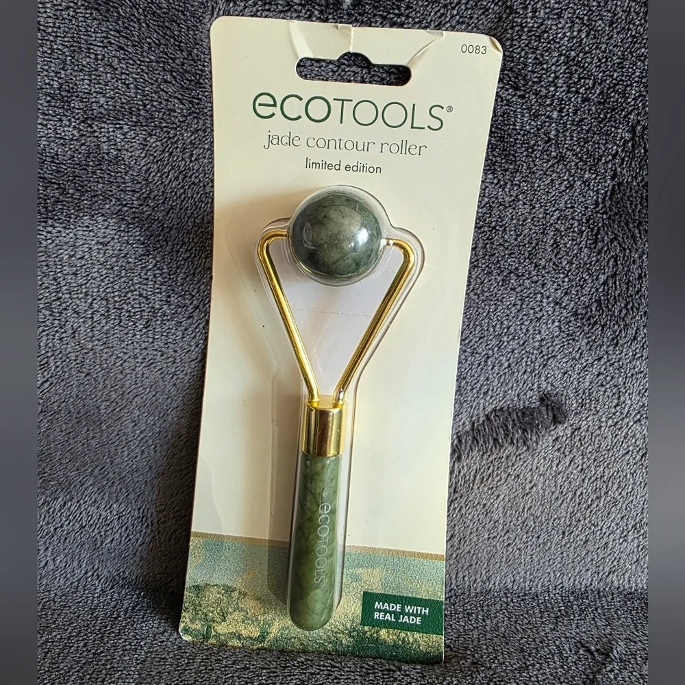 New EcoTools Jade Contour Roller Limited Edition Real Jade Facials Face Care